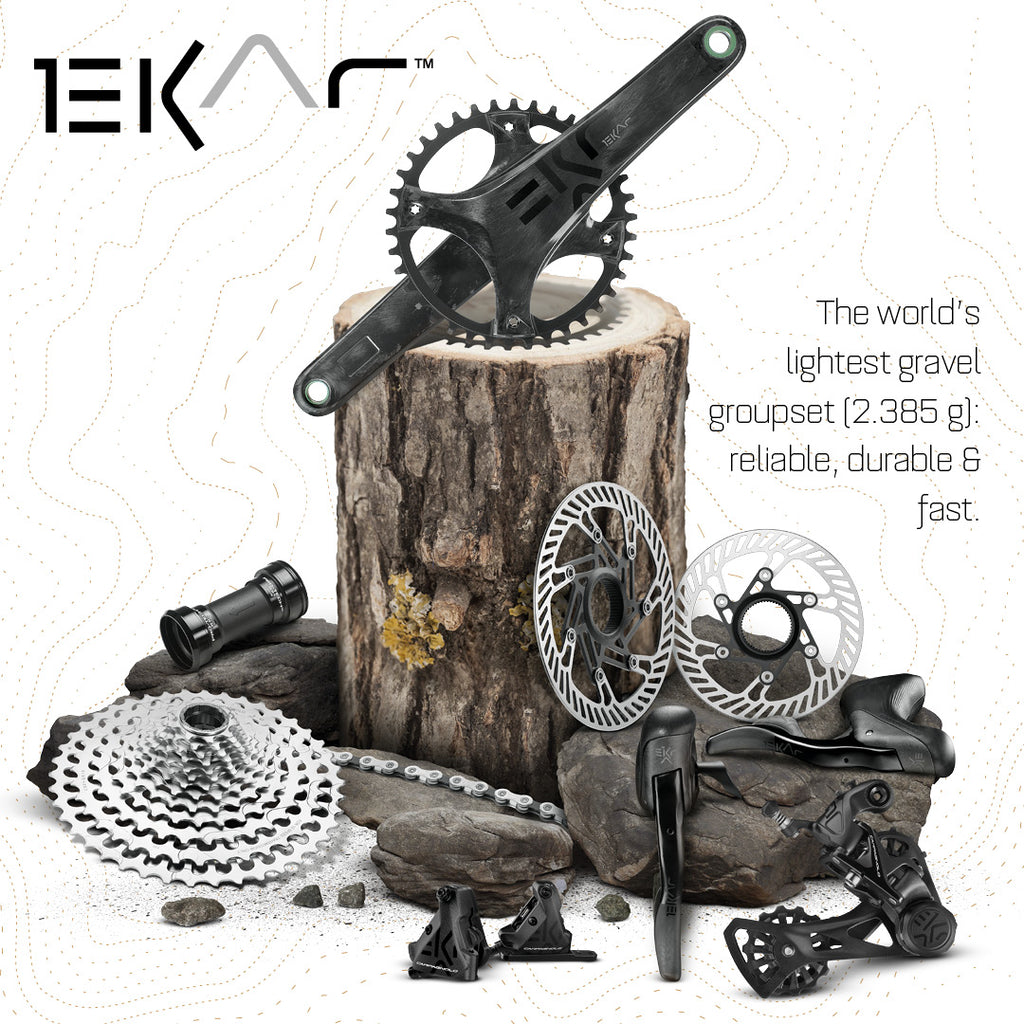 Grupo EKAR – Grupo completo para GRAVEL mecánico de 13 velocidades (8 piezas)