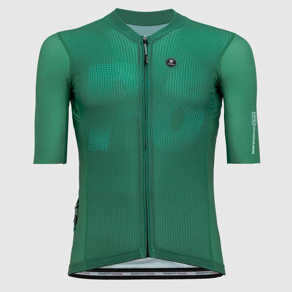 PISSEI Tricota manga corta SANREMO / GREEN DARK - PISSEI - KyV Cycling
