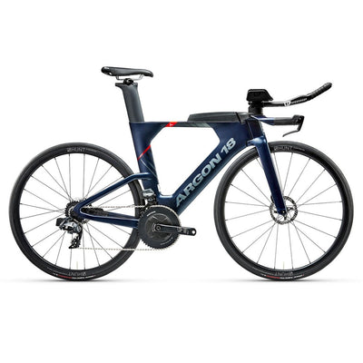 Bicicleta Argon18 E-119 Tri+ Disc Force AXS Bike / Campagnolo WTO 45 delante 60 atras